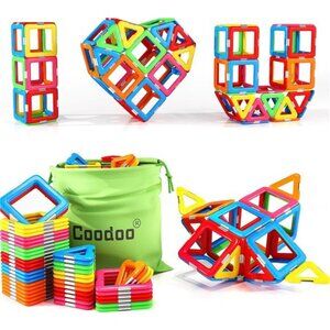 Upgraded‎ Magnetic Blocks Tough Tiles STEM Toys for 3+ Year Old Boys and Girls